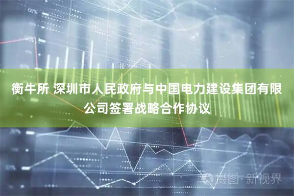 衡牛所 深圳市人民政府与中国电力建设集团有限公司签署战略合作协议