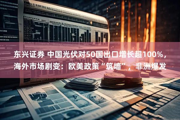 东兴证券 中国光伏对50国出口增长超100%，海外市场剧变：欧美政策“筑墙”，非洲爆发