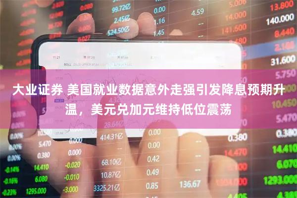 大业证券 美国就业数据意外走强引发降息预期升温，美元兑加元维持低位震荡