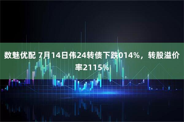 数魅优配 7月14日伟24转债下跌014%，转股溢价率2115%